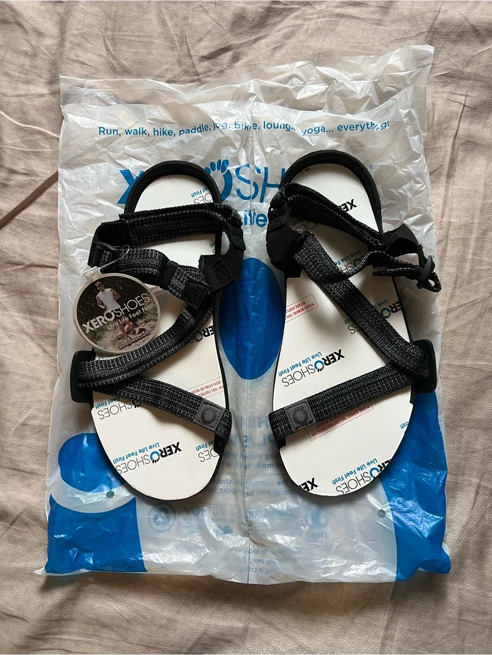 Men's Black Minimalist Outdoor Sandals